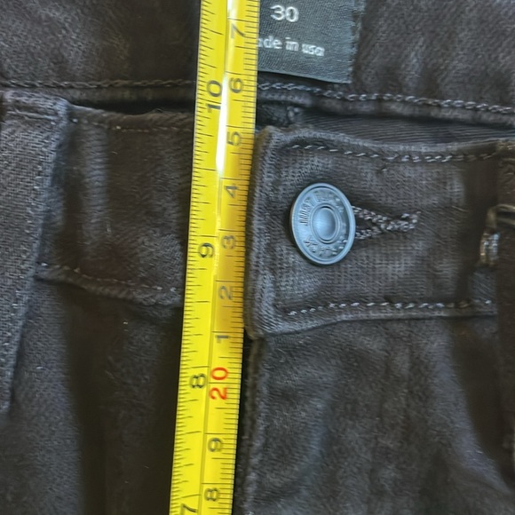 Just black denim distressed hem high rise black jeans punk goth rocker biker - Picture 9 of 9